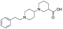 1-(1-(2-PHENYLETHYL)PIPERIDIN-4-YL)PIPERIDINE-3-CARBOXYLIC ACID Struktur