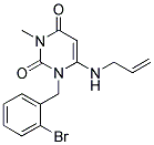 6-(ALLYLAMINO)-1-(2-BROMOBENZYL)-3-METHYLPYRIMIDINE-2,4(1H,3H)-DIONE Struktur