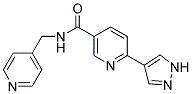 6-(1H-PYRAZOL-4-YL)-N-(PYRIDIN-4-YLMETHYL)NICOTINAMIDE Struktur