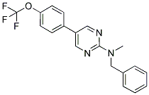 N-BENZYL-N-METHYL-5-[4-(TRIFLUOROMETHOXY)PHENYL]PYRIMIDIN-2-AMINE Struktur