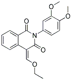 2-(3,4-DIMETHOXY-PHENYL)-4-ETHOXYMETHYLENE-4H-ISOQUINOLINE-1,3-DIONE Struktur