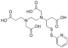 3,6-BISCARBOXYMETHYL-3,6-DIAZA-2-METHYLDITHIO-(2-PYRIDYL)OCTANE-1,8-DICARBOXYLIC ACID Struktur