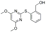 2-[(4,6-DIMETHOXYPYRIMIDIN-2-YL)THIO]PHENYLMETHANOL Struktur