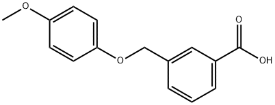 3-(4-METHOXY-PHENOXYMETHYL)-BENZOIC ACID Struktur