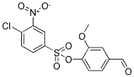 4-CHLORO-3-NITRO-BENZENESULFONIC ACID 4-FORMYL-2-METHOXY-PHENYL ESTER Struktur