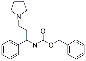 1-PYRROLIDIN-3-PHENYL-3-(N-CBZ-N-METHYL)AMINO-ETHANE Struktur