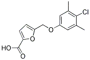 5-(4-CHLORO-3,5-DIMETHYL-PHENOXYMETHYL)-FURAN-2-CARBOXYLIC ACID Struktur