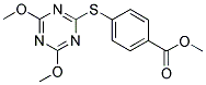 4-[(4,6-DIMETHOXYTRIAZIN-2-YL)THIO]BENZOIC ACID, METHYL ESTER Struktur