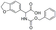 2-([(BENZYLOXY)CARBONYL]AMINO)-2-(2,3-DIHYDRO-1-BENZOFURAN-6-YL)ACETIC ACID Struktur