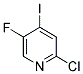 2-CHLORO-5-FLUORO-4-IODOPYRIDINE Struktur