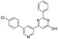 6-[5-(4-CHLOROPHENYL)PYRIDIN-3-YL]-2-PHENYLPYRIMIDIN-4-OL Struktur