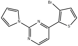 4-(3-BROMO-2-THIENYL)-2-(1H-PYRROL-1-YL)PYRIMIDINE Struktur