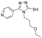 4-(3-ETHOXY-PROPYL)-5-PYRIDIN-4-YL-4H-[1,2,4]TRIAZOLE-3-THIOL Struktur