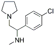 [1-(4-CHLORO-PHENYL)-2-PYRROLIDIN-1-YL-ETHYL]-METHYL-AMINE Struktur