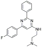 N'-[6-(4-FLUOROPHENYL)-2-PHENYLPYRIMIDIN-4-YL]-N,N-DIMETHYLETHANE-1,2-DIAMINE Struktur