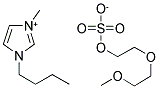 1-BUTYL-3-METHYLIMIDAZOLIUM (DIETHYLENE GLYCOL MONOMETHYL ETHER) SULFATE Struktur