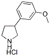 3-(3-METHOXY-PHENYL) PYRROLIDINE HCL Struktur