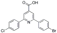 2-(4-BROMOPHENYL)-6-(4-CHLOROPHENYL)ISONICOTINIC ACID Struktur