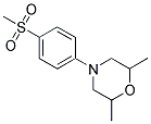 2,6-DIMETHYL-4-[4-(METHYLSULFONYL)PHENYL]MORPHOLINE Struktur