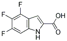 4,5,6-TRIFLUOROINDOLE-2-CARBOXYLIC ACID Struktur