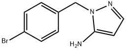 1-(4-BROMOBENZYL)-1H-PYRAZOL-5-AMINE Struktur