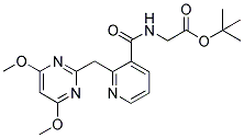 [[[2-[(4,6-DIMETHOXYPYRIMIDIN-2-YL)METHYL]PYRIDIN-3-YL]CARBONYL]AMINO]ACETIC ACID, TERT-BUTYL ESTER Struktur