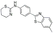 (5,6-DIHYDRO-4H-[1,3]THIAZIN-2-YL)-[4-(6-METHYL-BENZOTHIAZOL-2-YL)-PHENYL]-AMINE Struktur