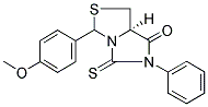 (7AR)-3-(4-METHOXYPHENYL)-6-PHENYL-5-THIOXOTETRAHYDRO-7H-IMIDAZO[1,5-C][1,3]THIAZOL-7-ONE Struktur