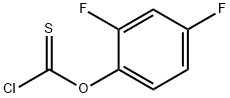 2,4-DIFLUOROPHENYL CHLOROTHIOFORMATE Struktur