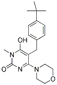 5-(4-TERT-BUTYL-BENZYL)-6-HYDROXY-1-METHYL-4-MORPHOLIN-4-YL-1H-PYRIMIDIN-2-ONE Struktur