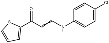 (E)-3-(4-CHLOROANILINO)-1-(2-THIENYL)-2-PROPEN-1-ONE Struktur