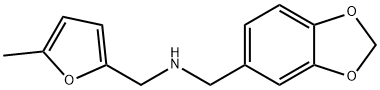 BENZO[1,3]DIOXOL-5-YLMETHYL-(5-METHYL-FURAN-2-YLMETHYL)-AMINE Struktur