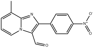 8-METHYL-2-(4-NITRO-PHENYL)-IMIDAZO[1,2-A]PYRIDINE-3-CARBALDEHYDE Struktur