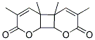 3,4A,4B,6-TETRAMETHYL-4A,4B,8A,8B-TETRAHYDROPYRANO[3',2':3,4]CYCLOBUTA[1,2-B]PYRAN-2,7-DIONE Struktur