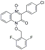 3-(4-CHLOROPHENYL)-1-[(2,6-DIFLUOROBENZYL)OXY]QUINOXALIN-2(1H)-ONE 4-OXIDE Struktur