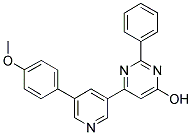 6-[5-(4-METHOXYPHENYL)PYRIDIN-3-YL]-2-PHENYLPYRIMIDIN-4-OL Struktur