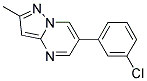 6-(3-CHLOROPHENYL)-2-METHYLPYRAZOLO[1,5-A]PYRIMIDINE Struktur