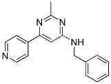 N-BENZYL-2-METHYL-6-PYRIDIN-4-YLPYRIMIDIN-4-AMINE Struktur