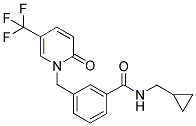 1-[3-(CYCLOPROPYLMETHYLAMINOCARBONYL)BENZYL]-5-(TRIFLUOROMETHYL)-2-PYRIDONE Struktur