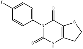 3-(4-FLUOROPHENYL)-2-MERCAPTO-6,7-DIHYDROTHIENO[3,2-D]PYRIMIDIN-4(3H)-ONE Struktur