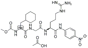 N-METHOXYCARBONYL-D-CHA-GLY-ARG-4-NITROANILIDE ACETATE Struktur