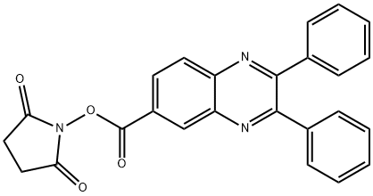 N-HYDROXYSUCCINIMIDYL-2,3-DIPHENYLQUINOXALINE-6-CARBOXYLATE Struktur