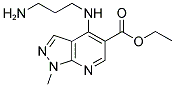 ETHYL 4-[(3-AMINOPROPYL)AMINO]-1-METHYL-1H-PYRAZOLO[3,4-B]PYRIDINE-5-CARBOXYLATE Struktur