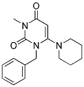 1-BENZYL-3-METHYL-6-PIPERIDIN-1-YLPYRIMIDINE-2,4(1H,3H)-DIONE Struktur