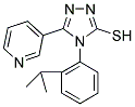 4-(2-ISOPROPYL-PHENYL)-5-PYRIDIN-3-YL-4H-[1,2,4]TRIAZOLE-3-THIOL Struktur