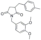 1-(3,4-DIMETHOXYBENZYL)-3-(4-METHYLBENZYL)PYRROLIDINE-2,5-DIONE Struktur