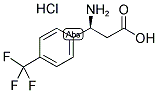 (S)-3-AMINO-3-(4-TRIFLUOROMETHYL-PHENYL)-PROPANOIC ACID HYDROCHLORIDE Struktur