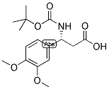 BOC-(R)-3-AMINO-3-(3,4-DIMETHOXY-PHENYL)-PROPIONIC ACID Struktur