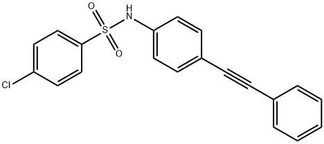 4-CHLORO-N-[4-(2-PHENYLETHYNYL)PHENYL]BENZENESULFONAMIDE Struktur