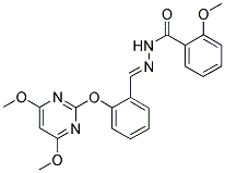 N-[1-AZA-2-[2-[(4,6-DIMETHOXYPYRIMIDIN-2-YL)OXY]PHENYL]ETHENYL]-2-METHOXYBENZAMIDE Struktur